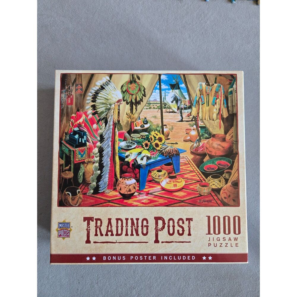 MasterPieces Trading Post 1000 pc Hiroaki Shioya Complete Preowned Southwestern